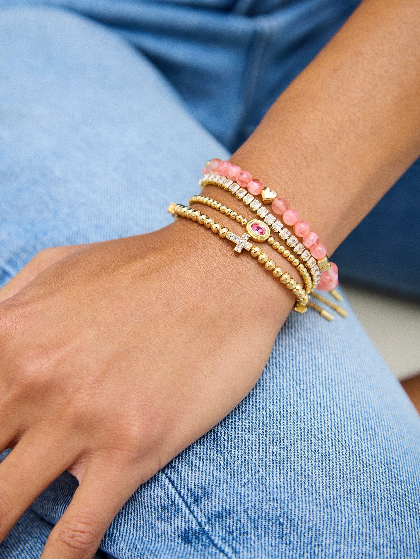Brooke Tennis Bracelet - Round Stone