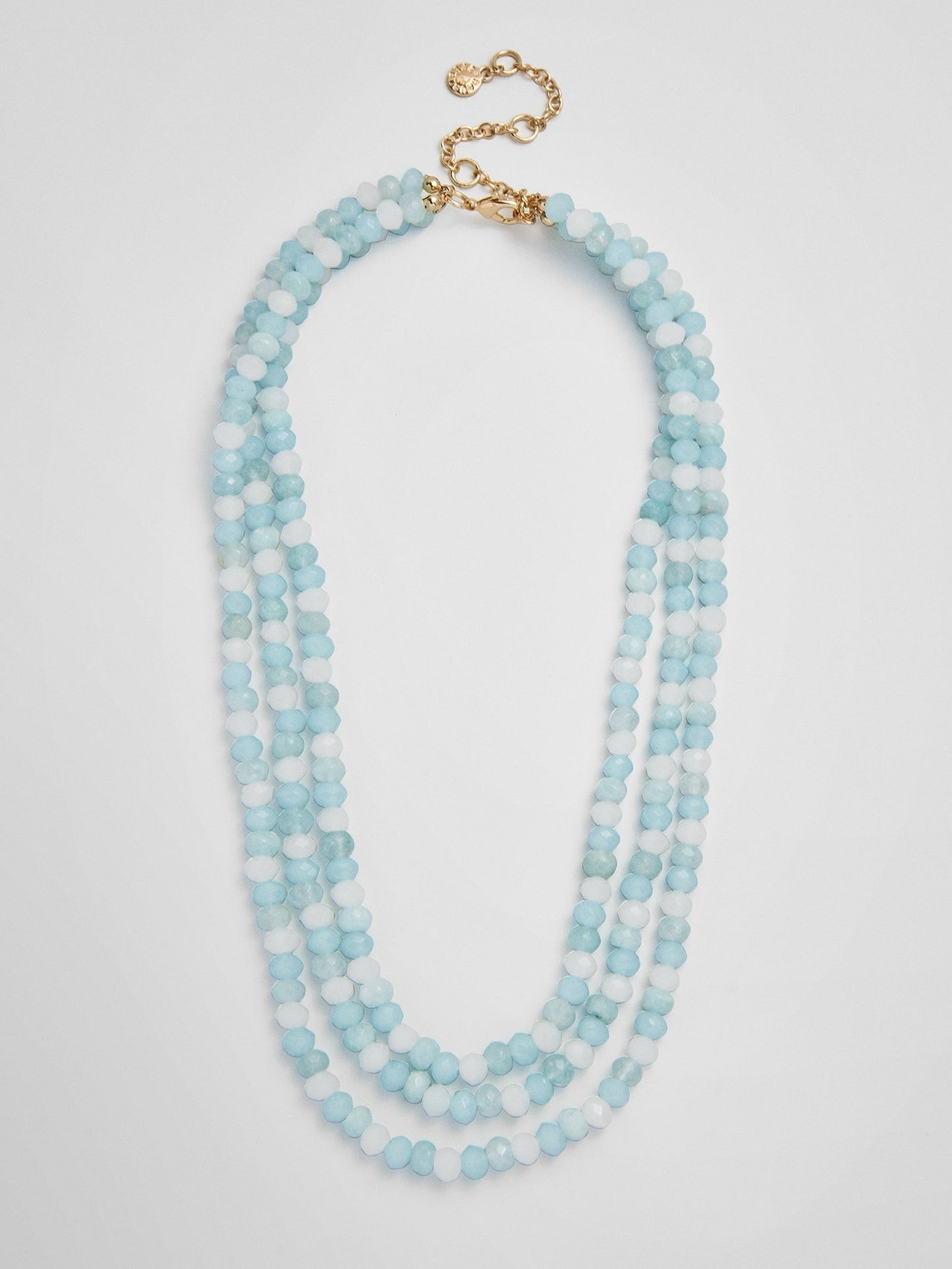 Lena Semi-Precious Layered Necklace - Turquoise