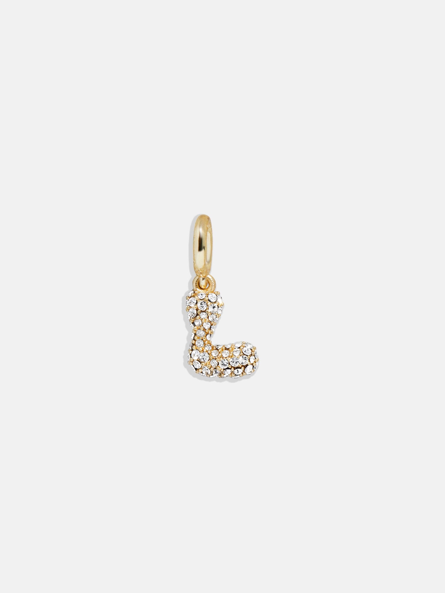 Pavé Bubble Initial Cluster Charm - L