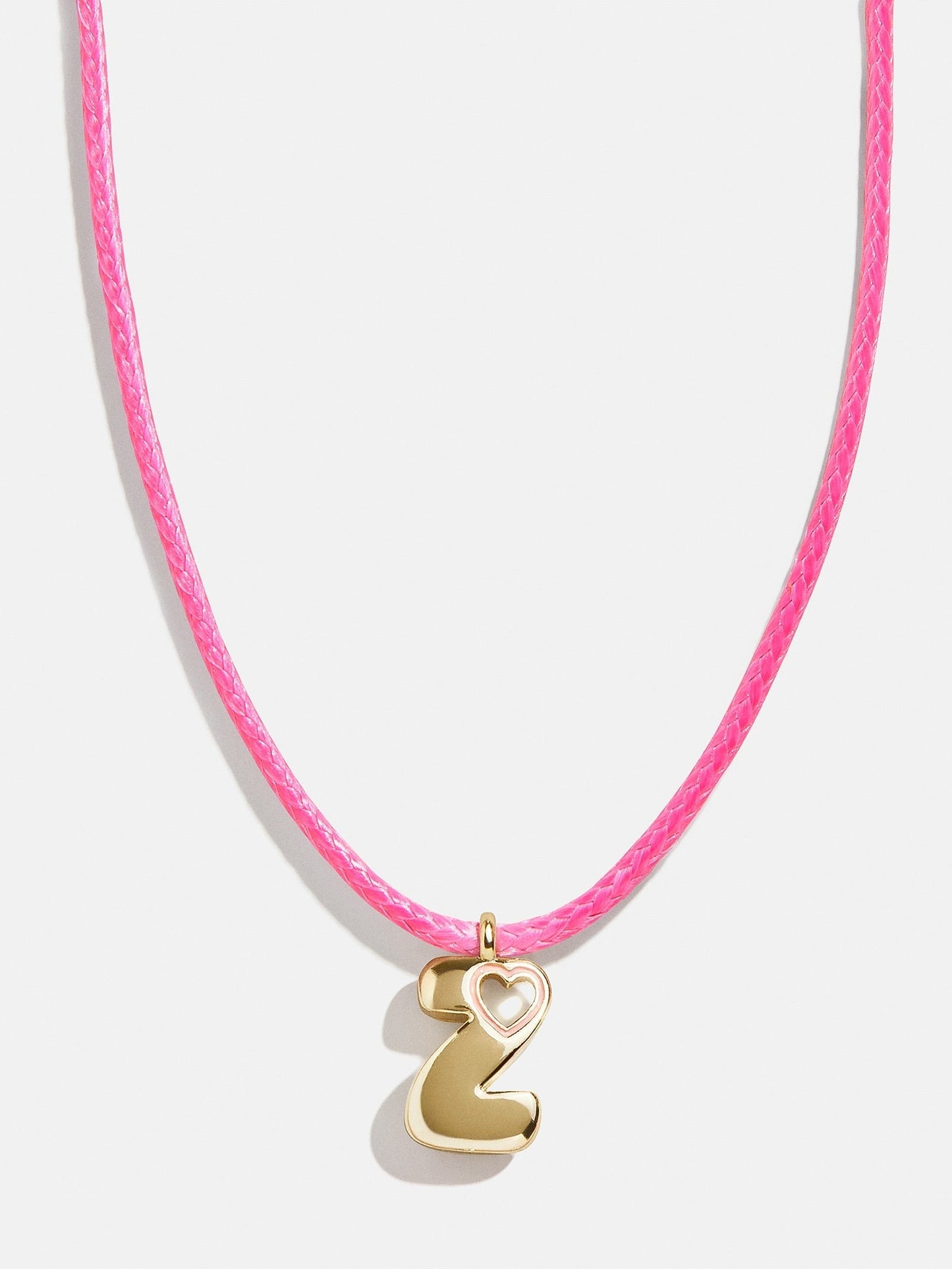 Pretty in Pink Kids Initial Necklace - Light Pink