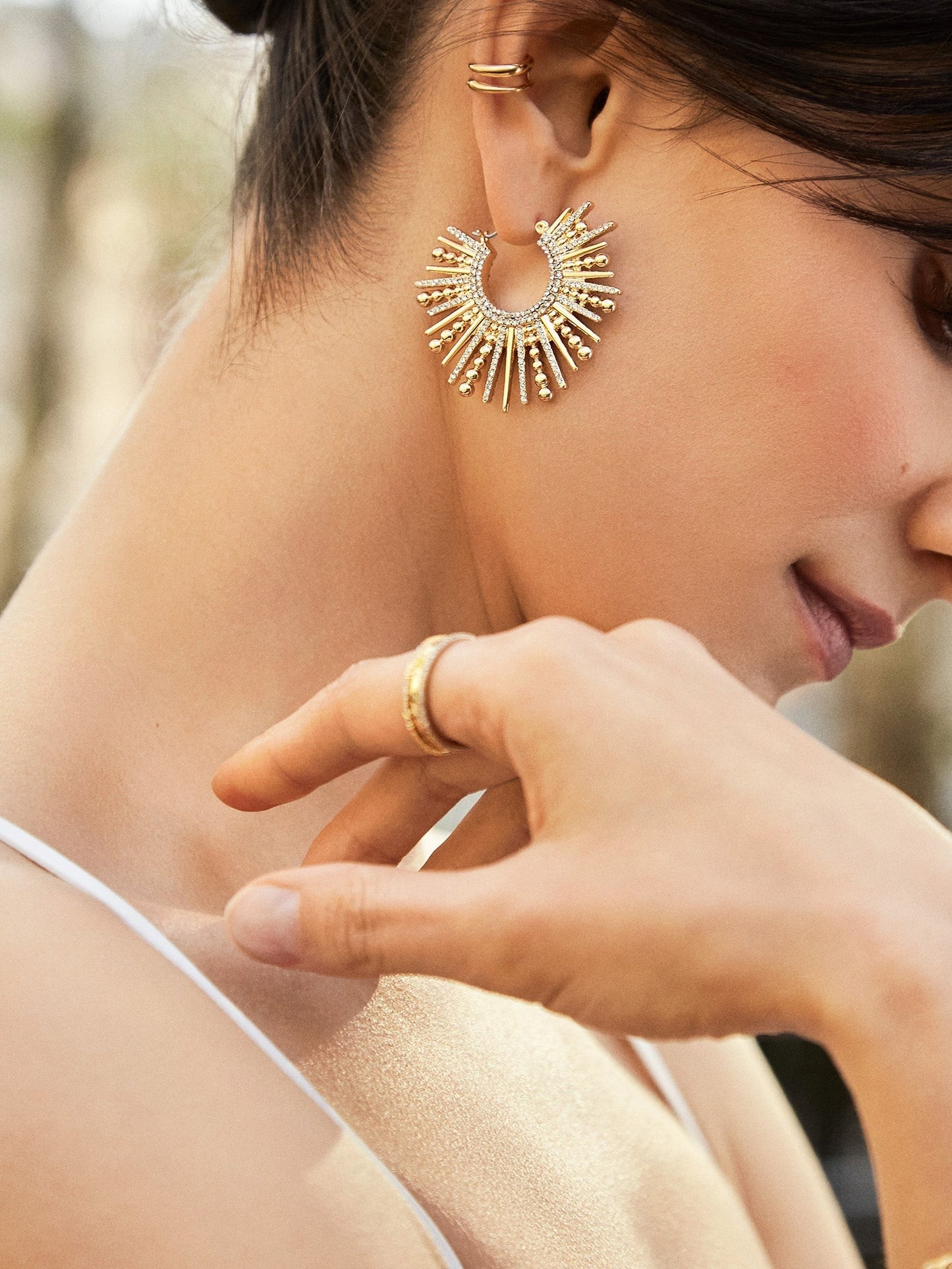 Jaskamal Earrings - Gold