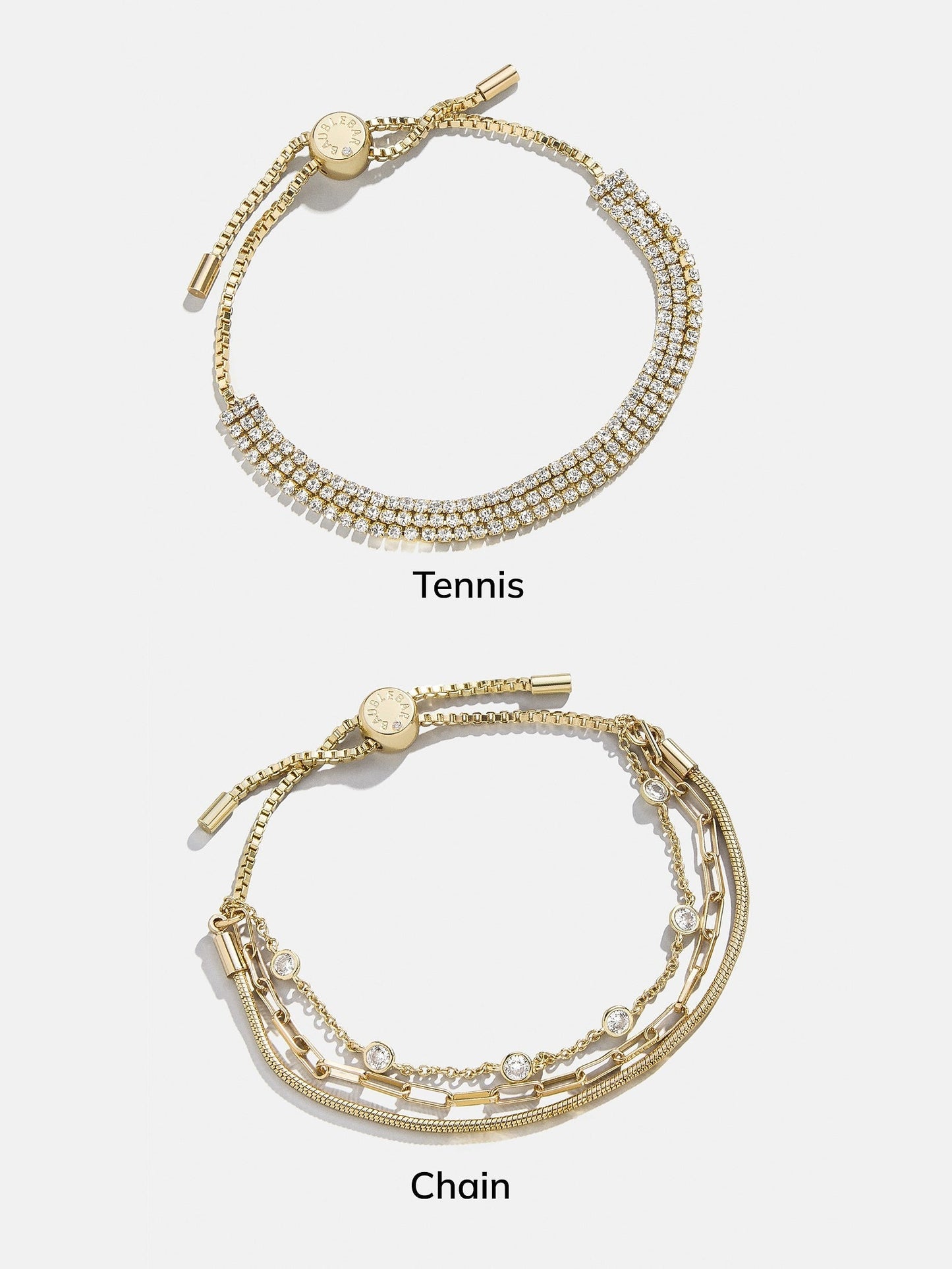 Click & Go Custom Bracelet - Gold/Pavé