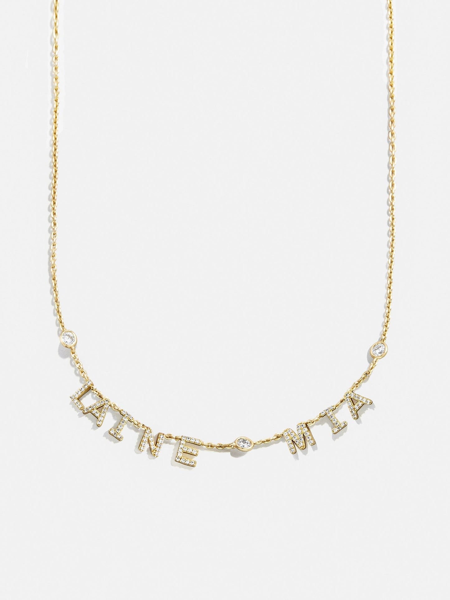 14K Gold Custom Multi Name Necklace - 2 Names