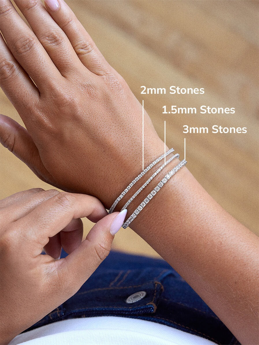Billie Sterling Silver Tennis Bracelet - Sterling Silver