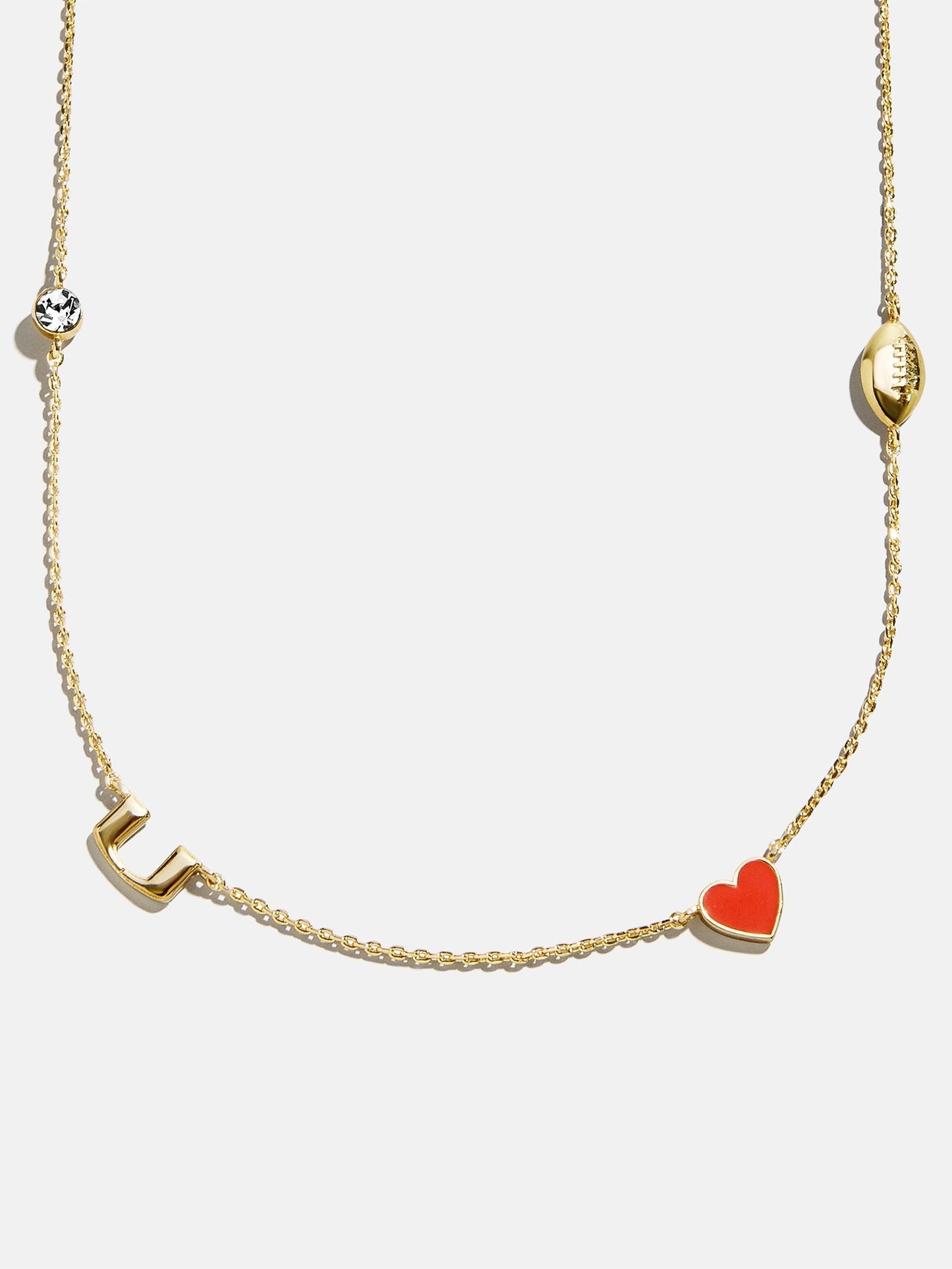 University of Miami Spaced Charm Necklace - University of Miami