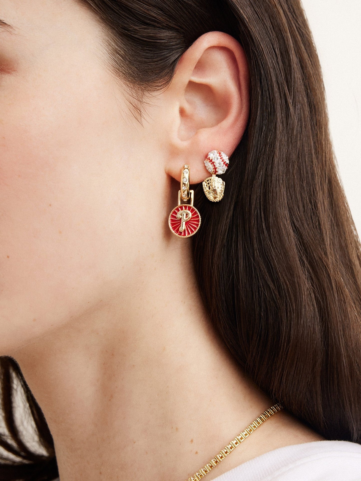 MLB Hoop Earring Set - Philadelphia Phillies