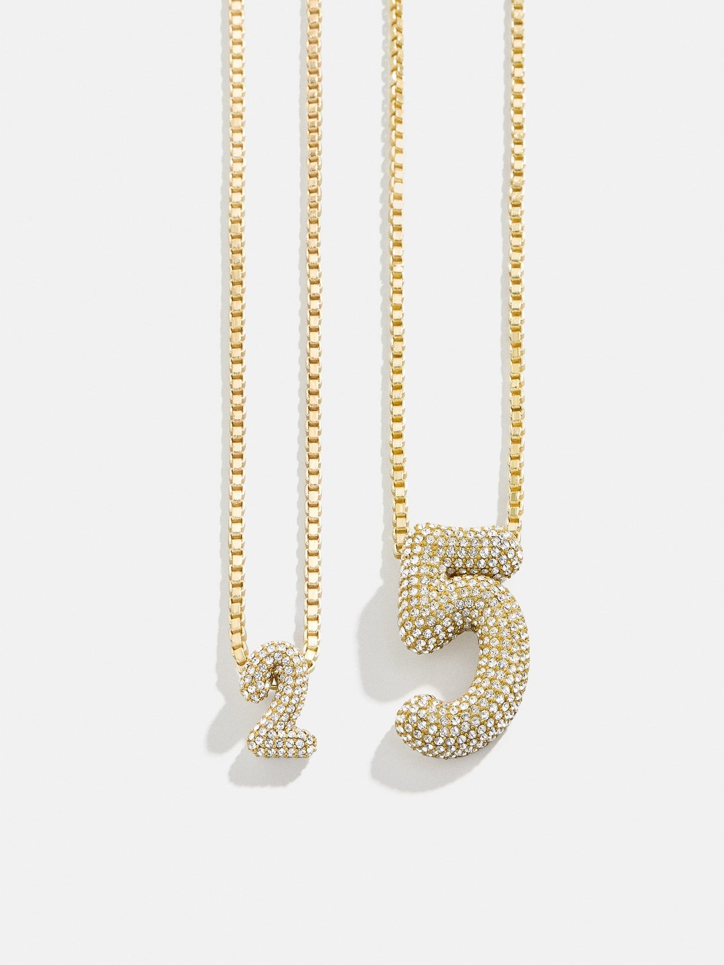 Lucky Number Bubble Necklace - Single Digit
