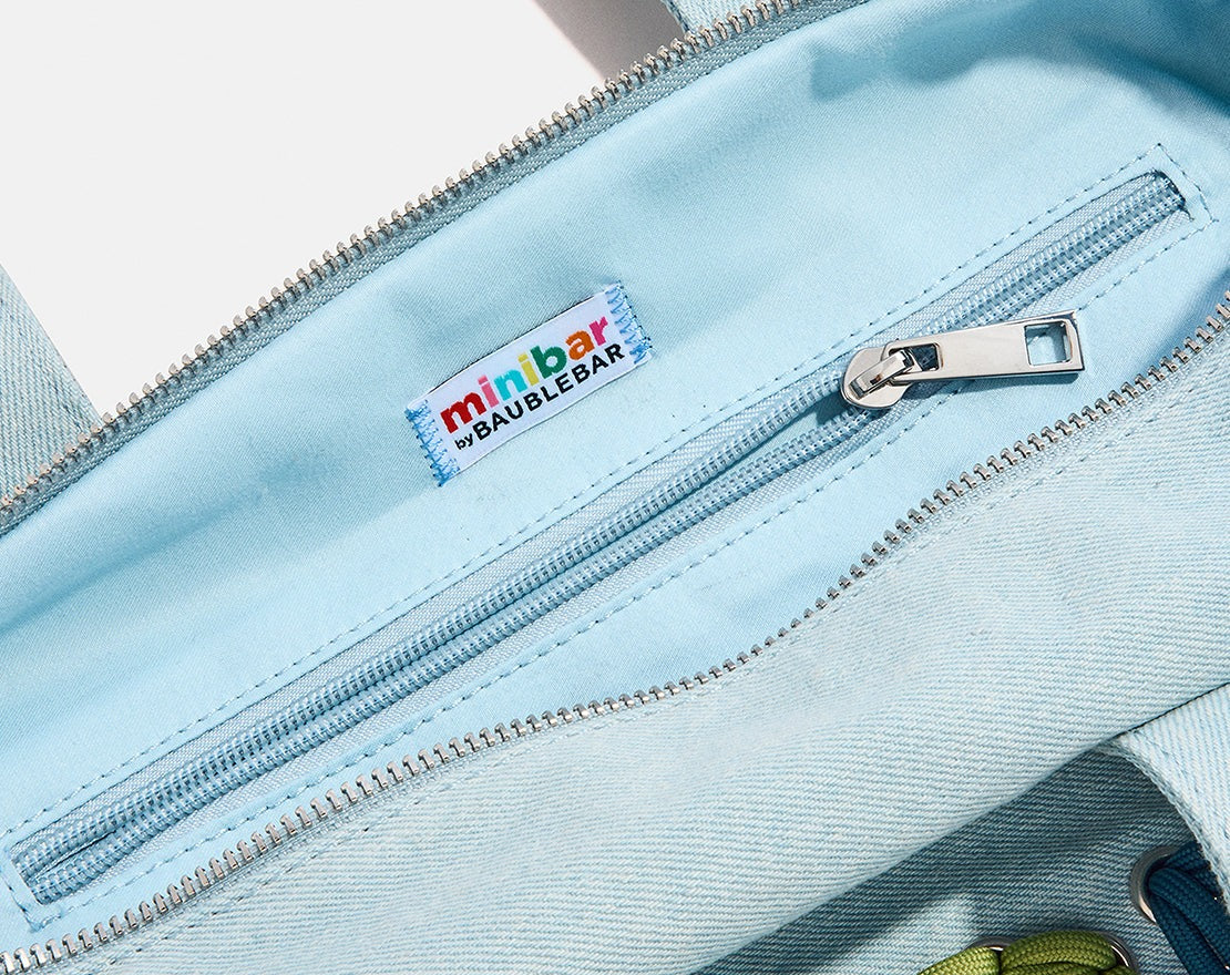 Thready to Go Kids’ Custom Duffle - Light Denim/Multi