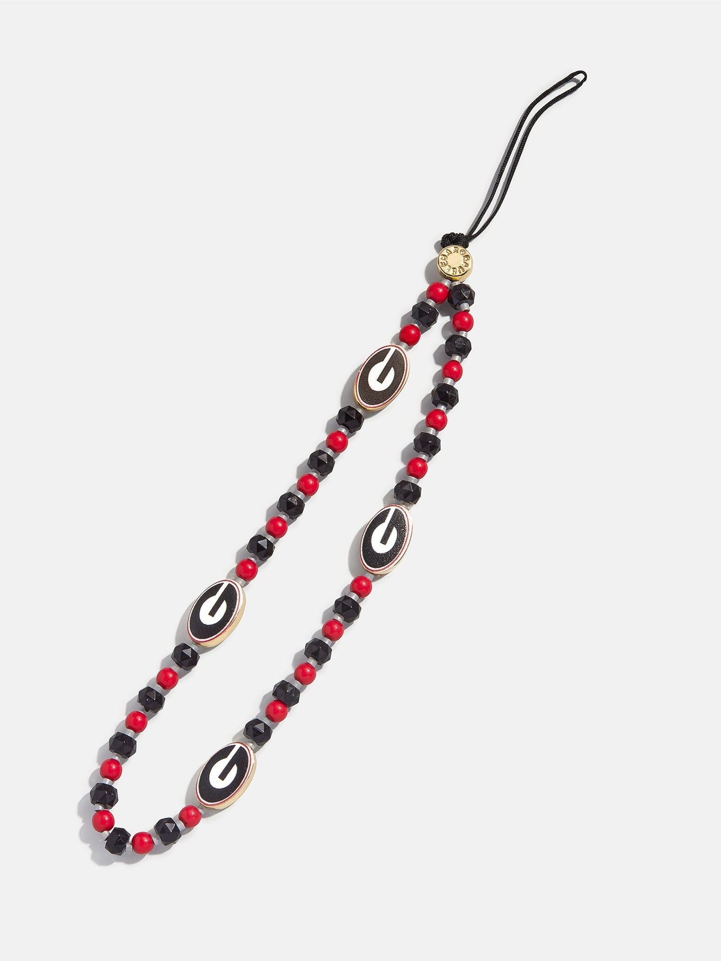 University of Georgia Beaded Phone Charm - University of Georgia
