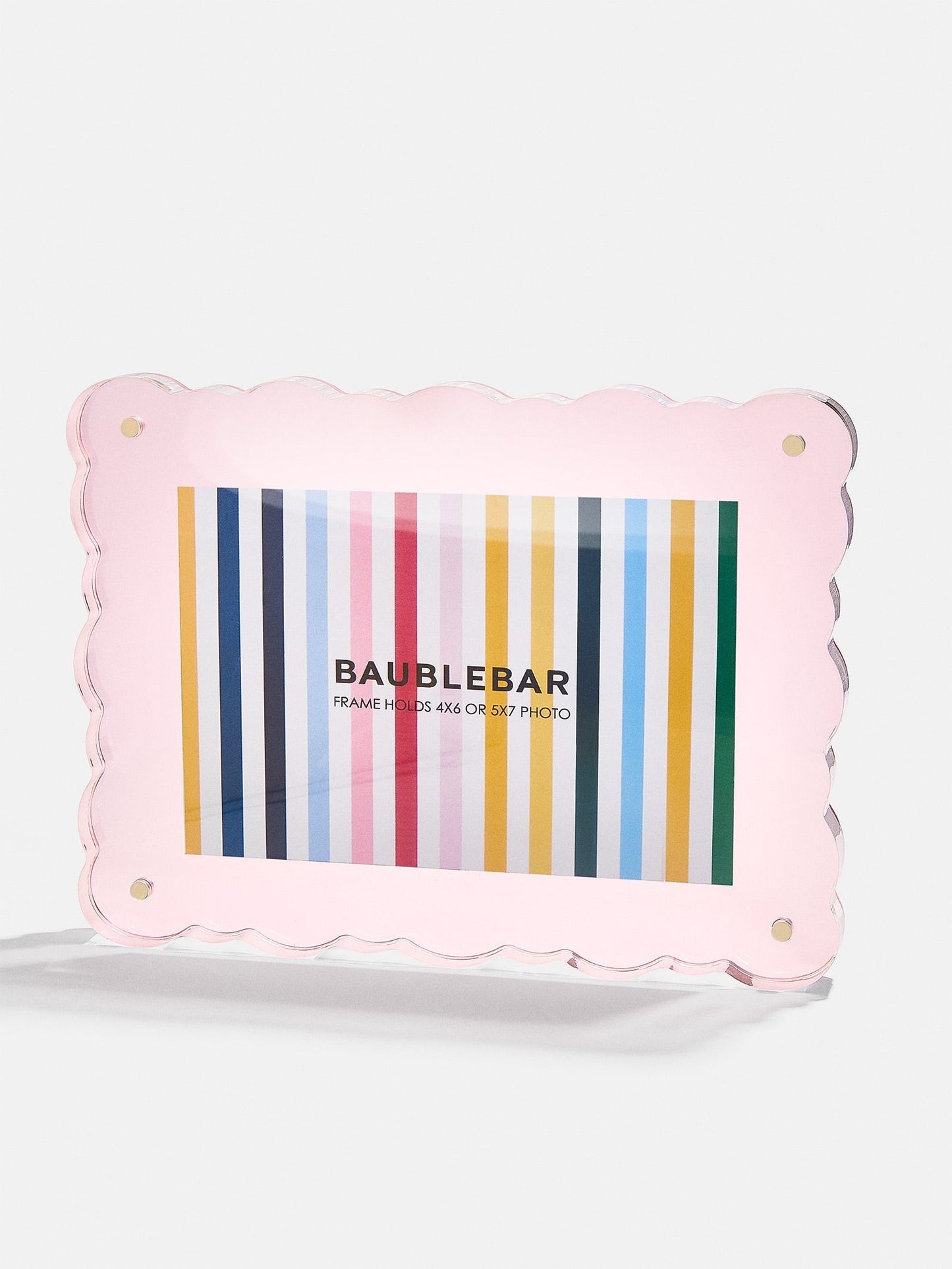 Picture Perfect Horizontal Acrylic Frame - Scalloped Shape