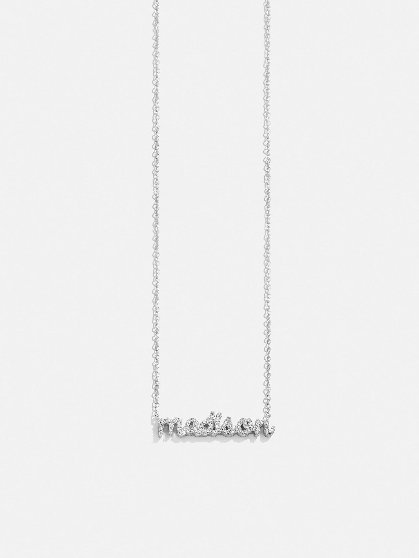 14K Gold Custom Nameplate Necklace - Mini Script
