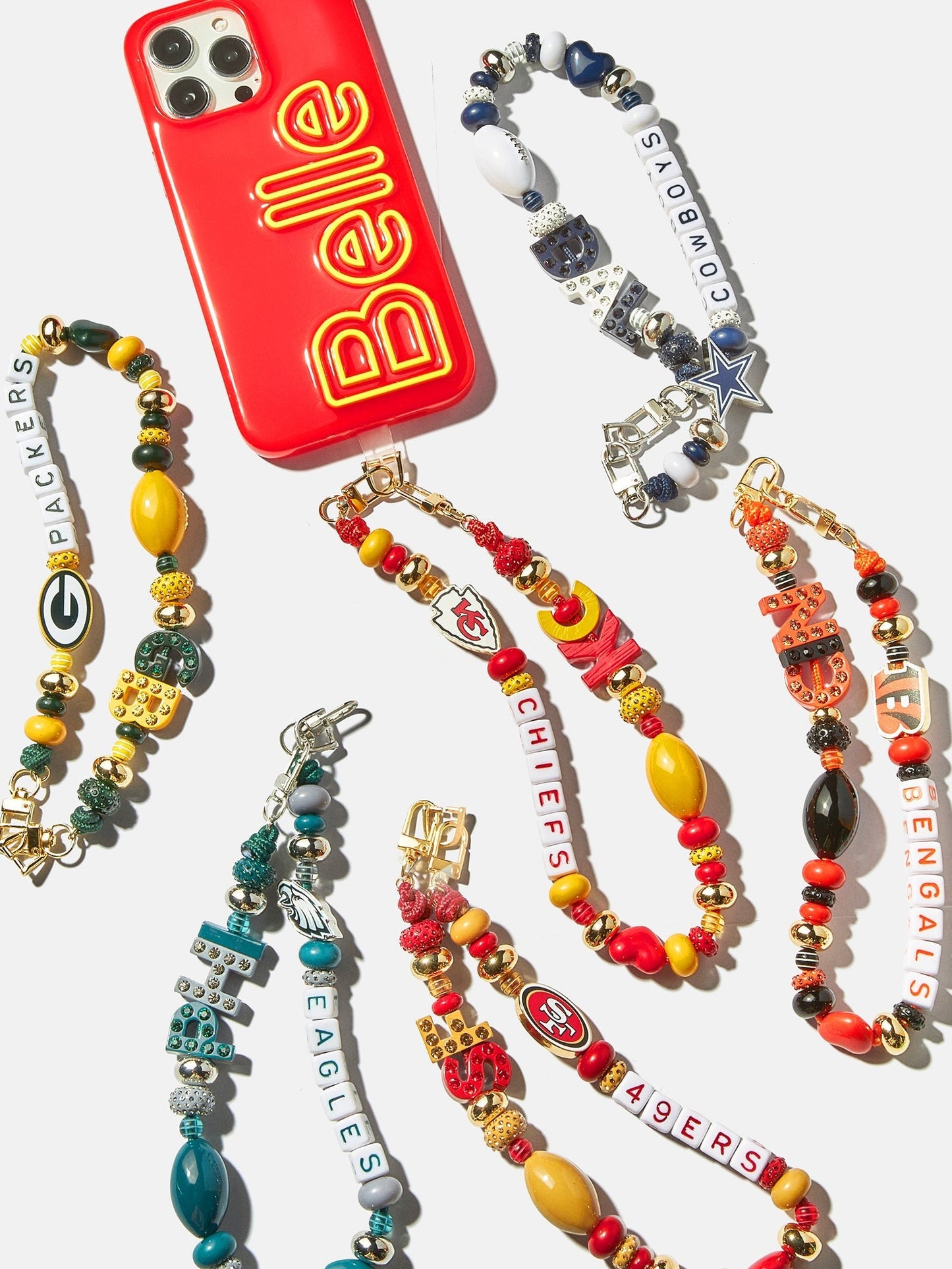 NFL Beaded Phone Charm - Green Bay Packers