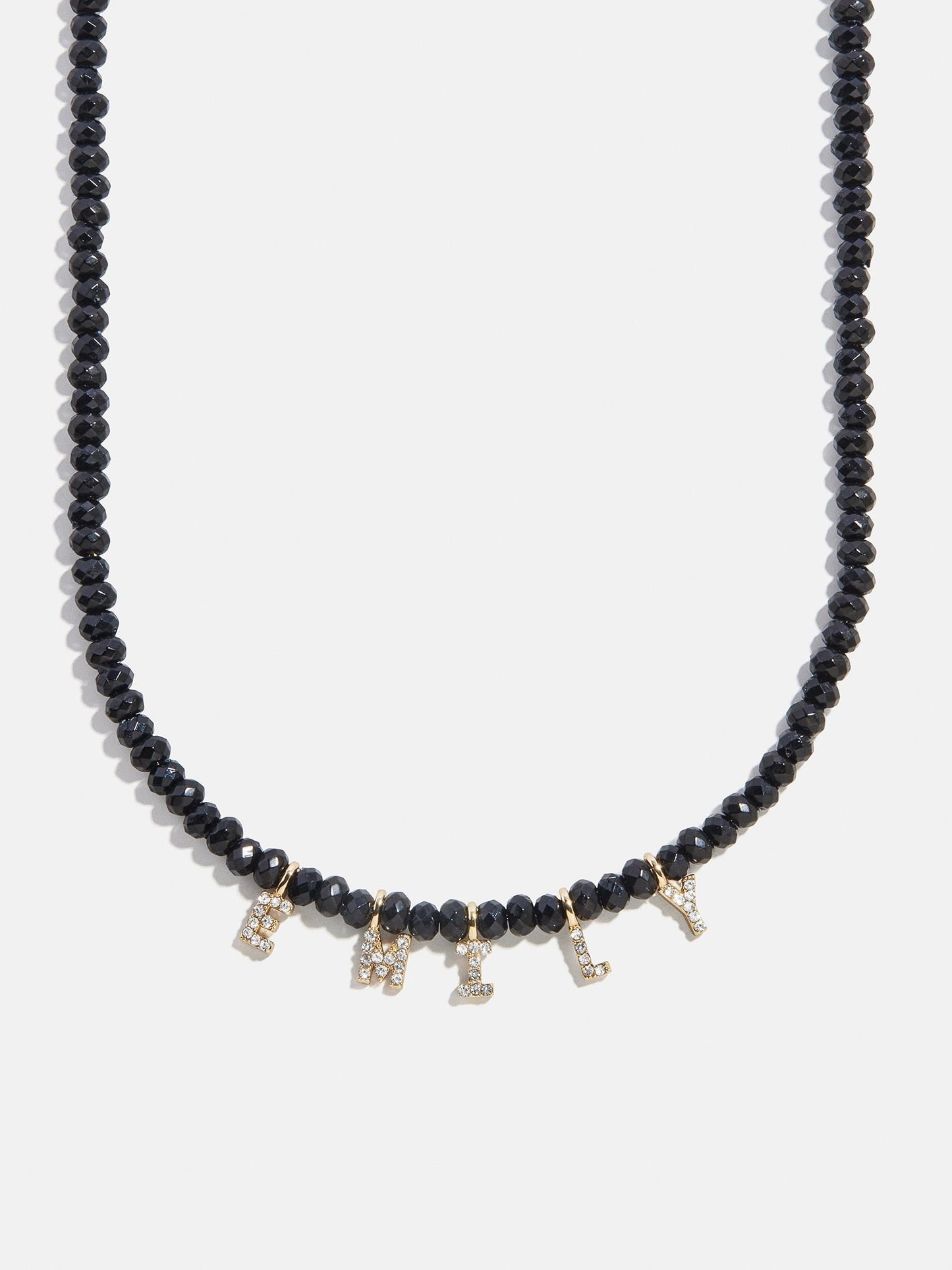 Mini Semi-Precious Custom Necklace - Onyx
