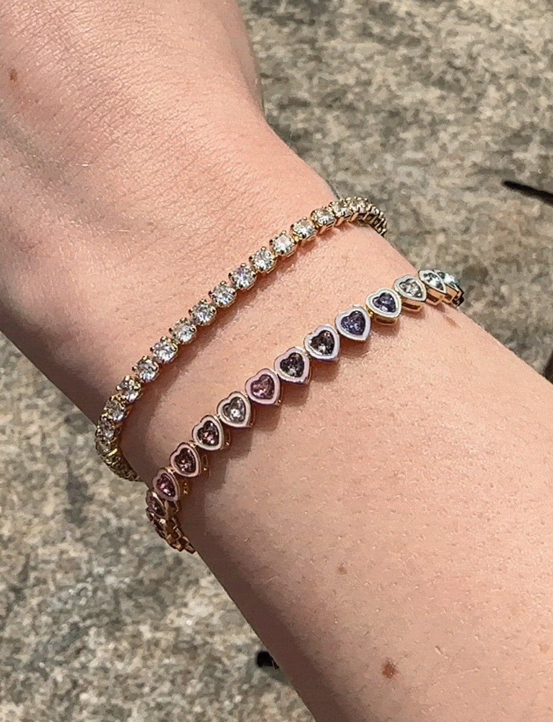 Bridget Cubic Zirconia Tennis Bracelet - Square