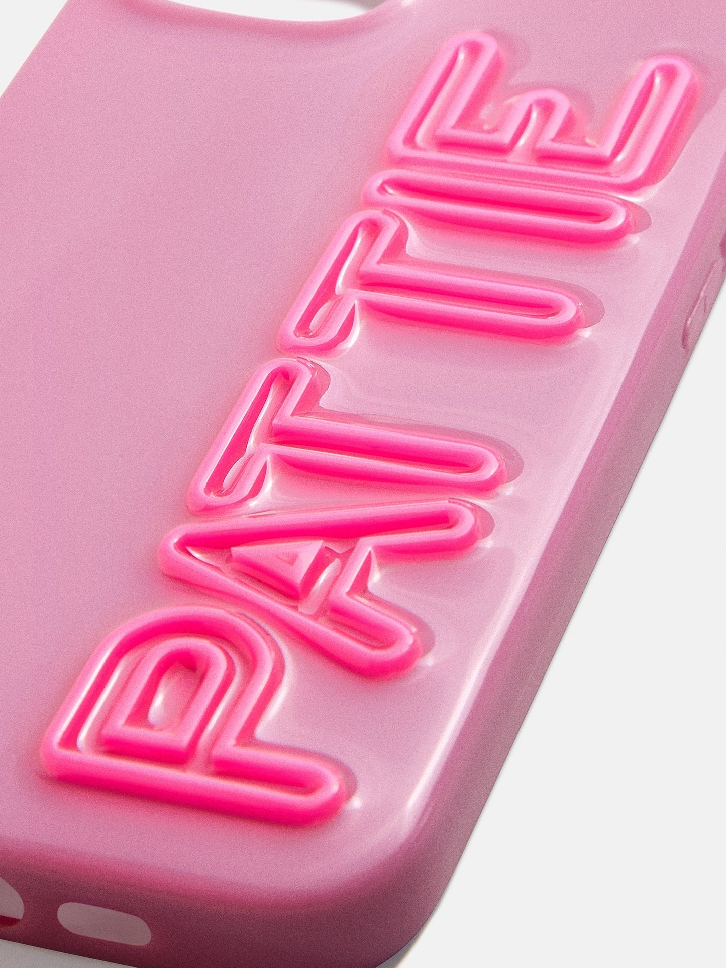 Fine Line Custom iPhone Case - Mauve/Hot Pink