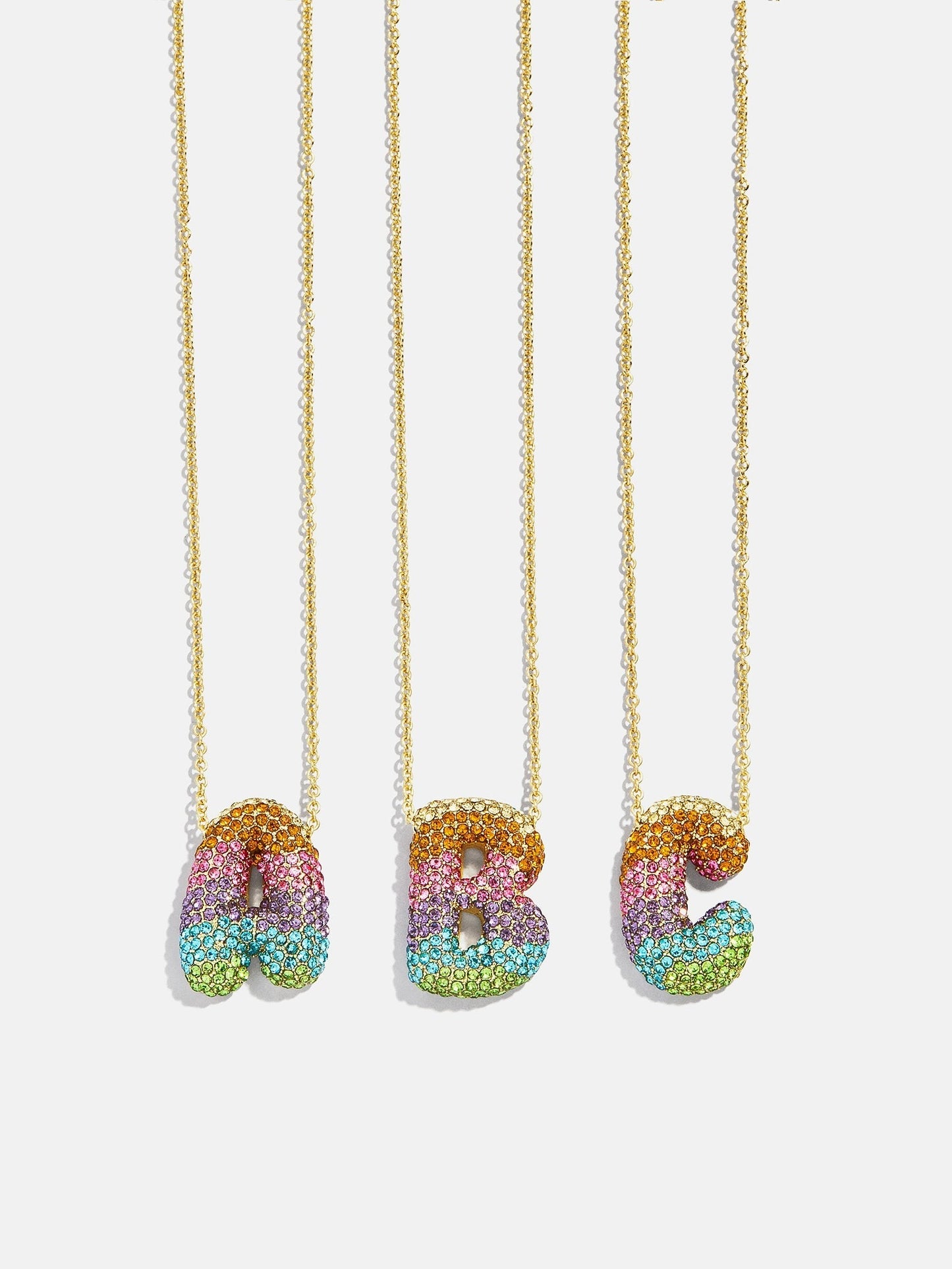Kids' Bubble Initial Necklace - Multi
