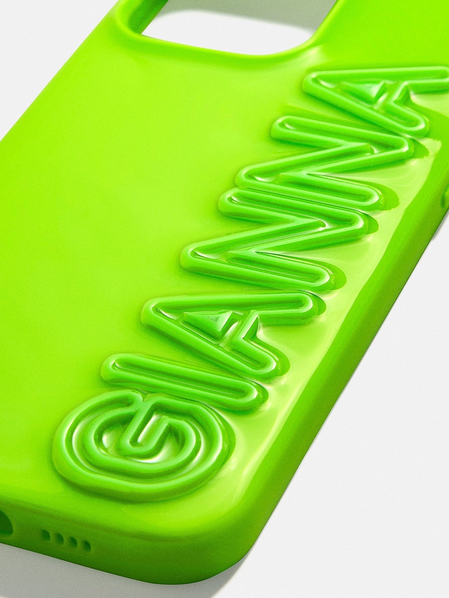 Fine Line Custom iPhone Case - Lime Green/Lime Green