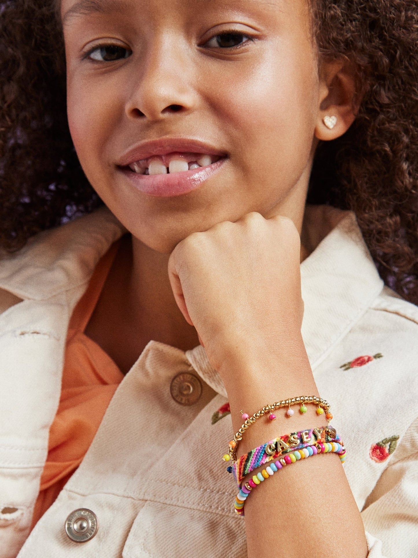 Woven Kids' Custom Friendship Bracelet - Multi Stripe