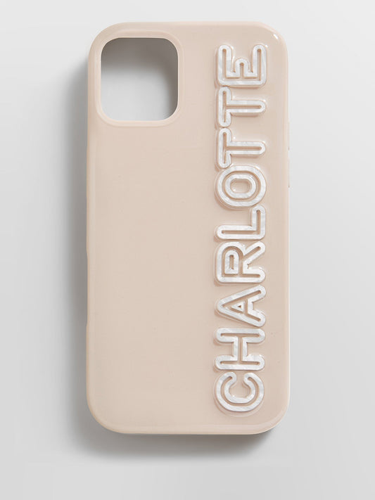 All the Beige Custom iPhone Case - Beige/Pearl