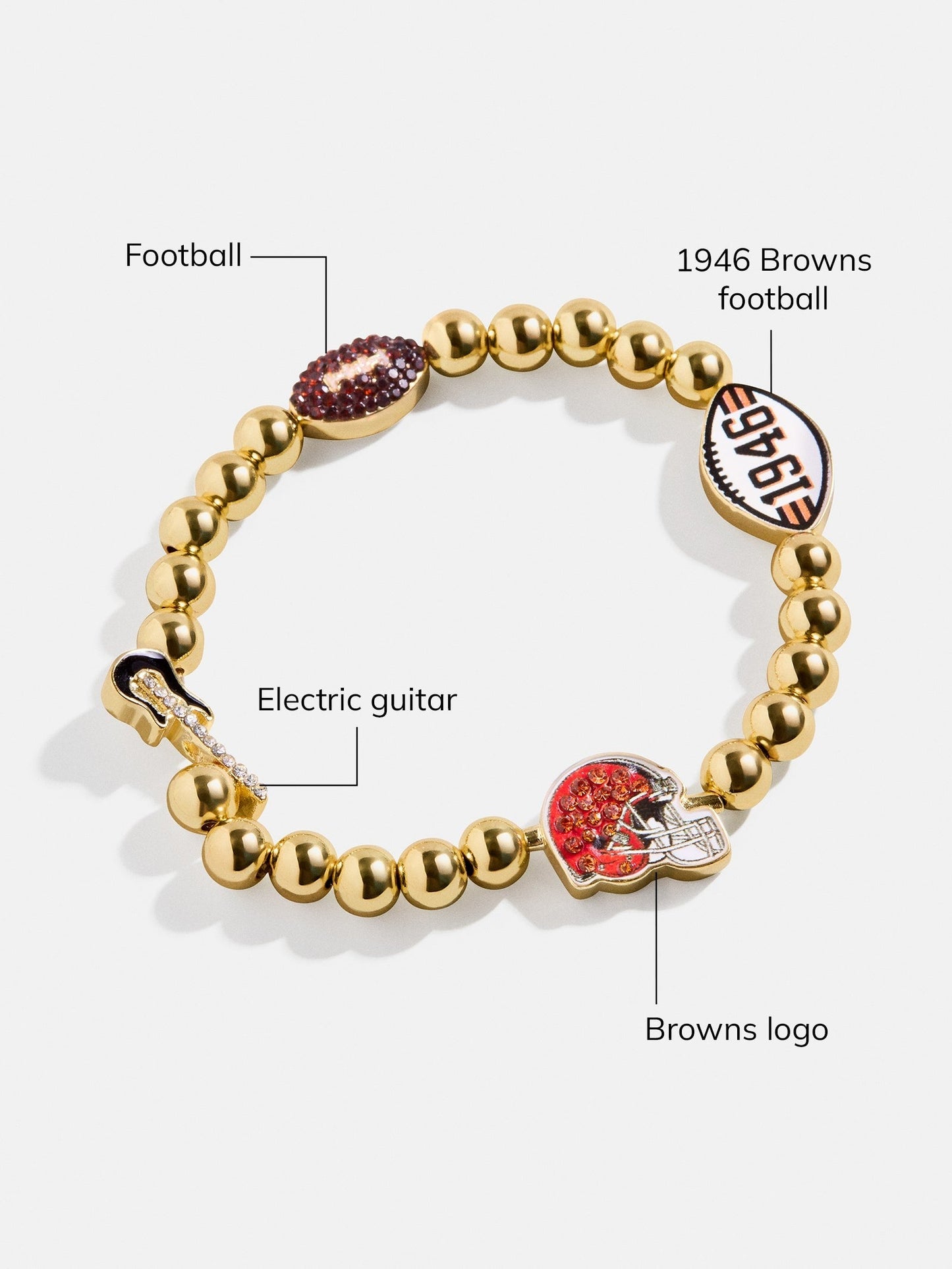 NFL Pisa Charm Bracelet - Cleveland Browns