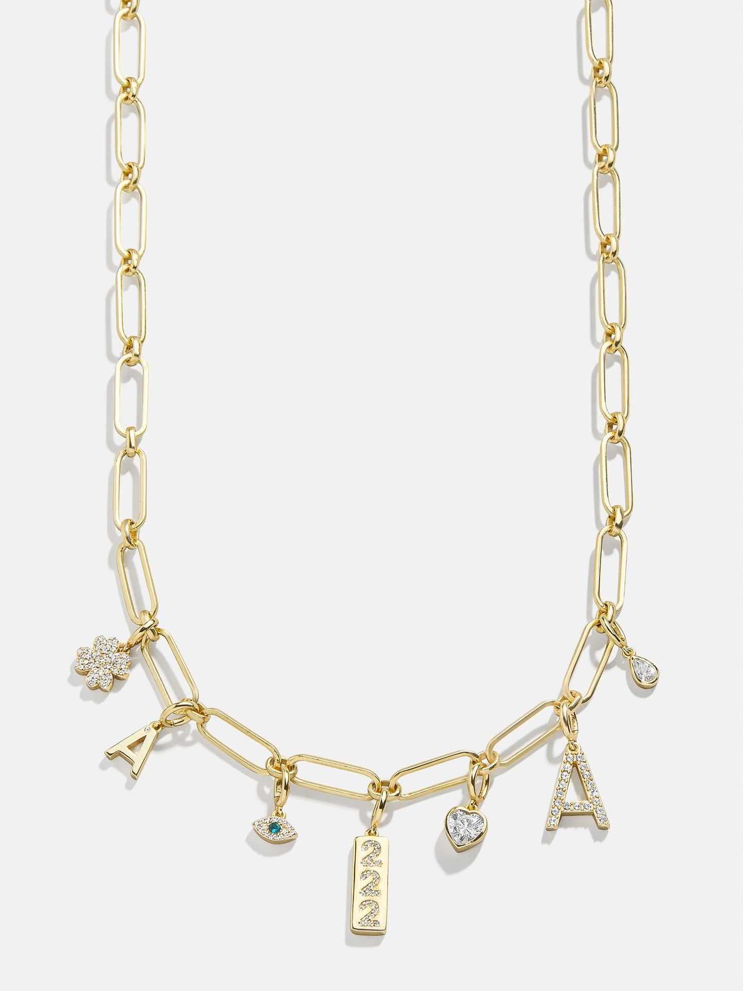 Spaced Custom Charm Necklace - Spaced Charm Necklace