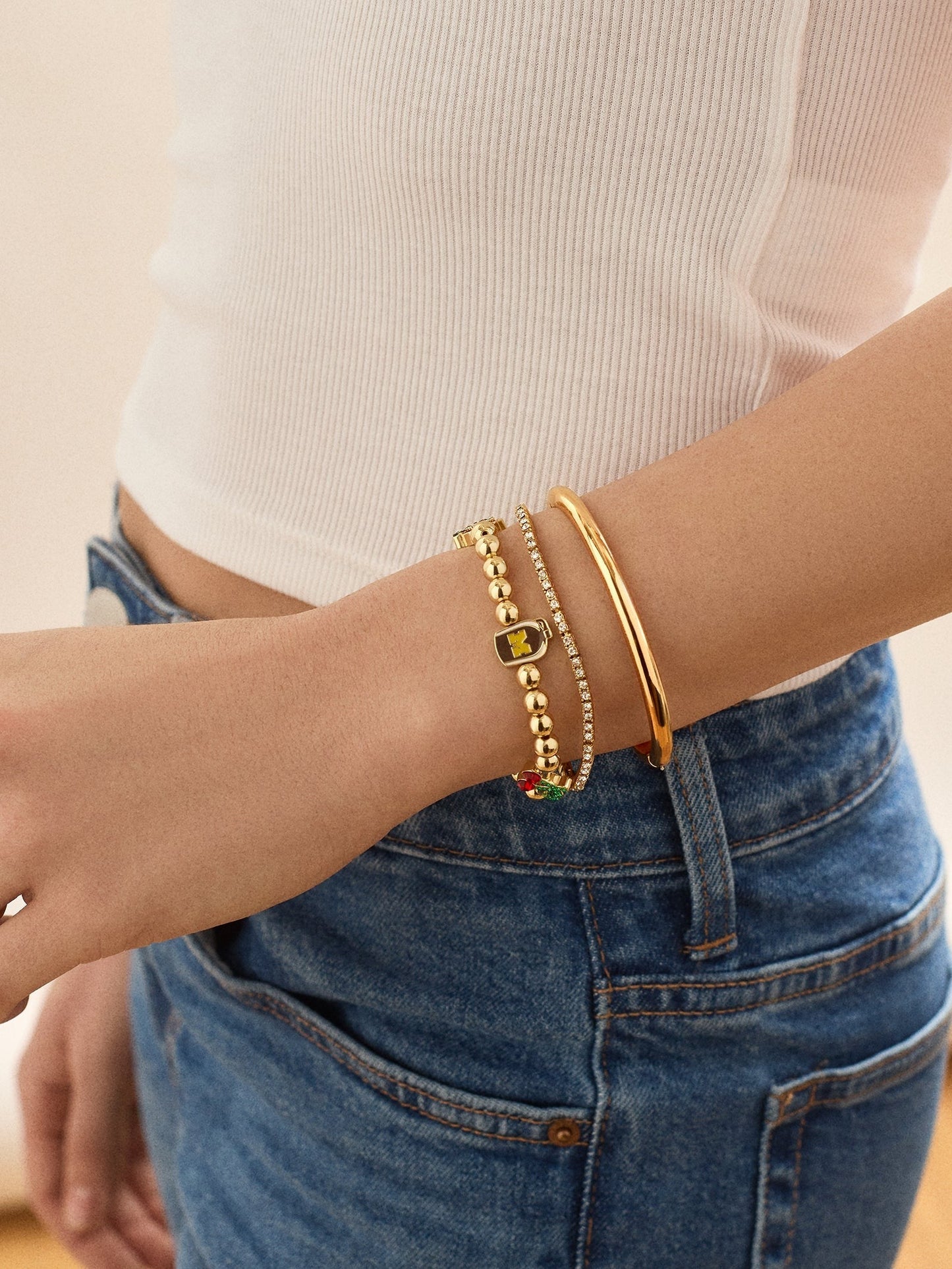 University of Michigan Wolverines Pisa Bracelet - University of Michigan