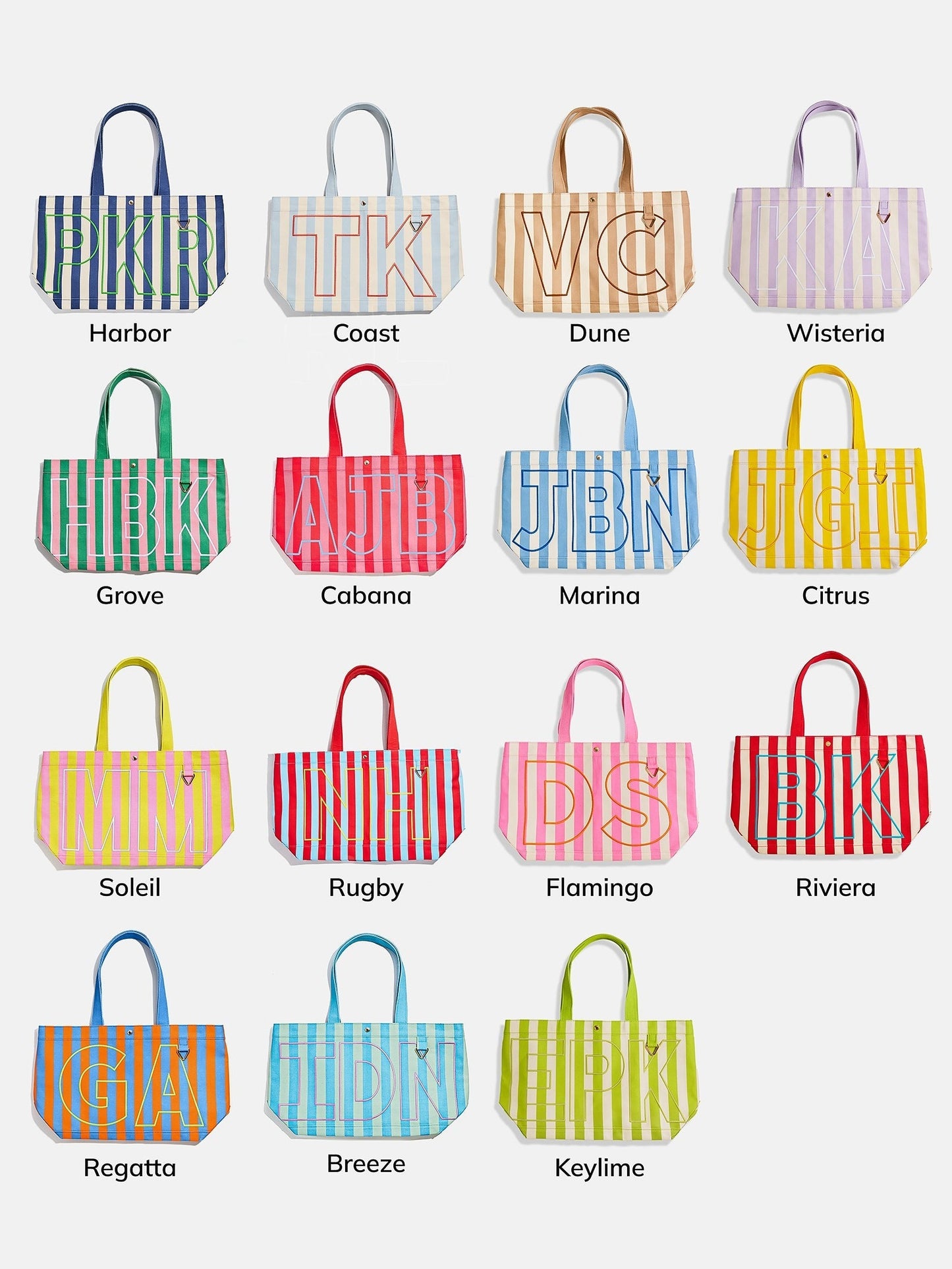 Striped Custom Alpha Tote - Custom Breeze