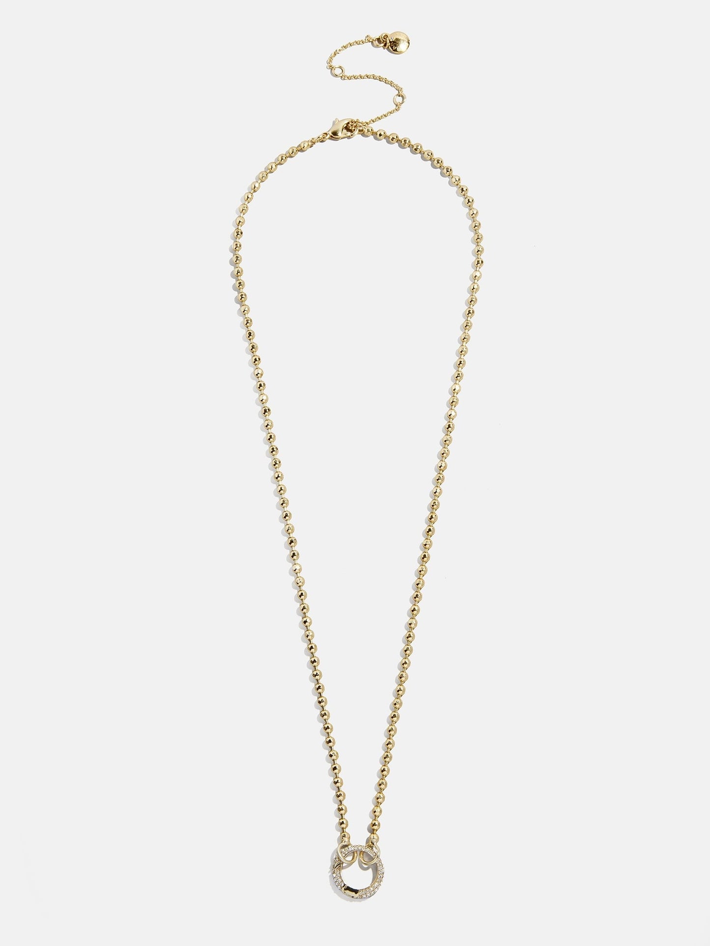 Cluster Charm Necklace Chain - Ball Chain & Charm Ring