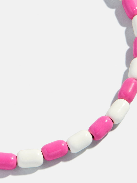 Brighten Up Enamel Beaded Bracelet - Berries 'N Cream