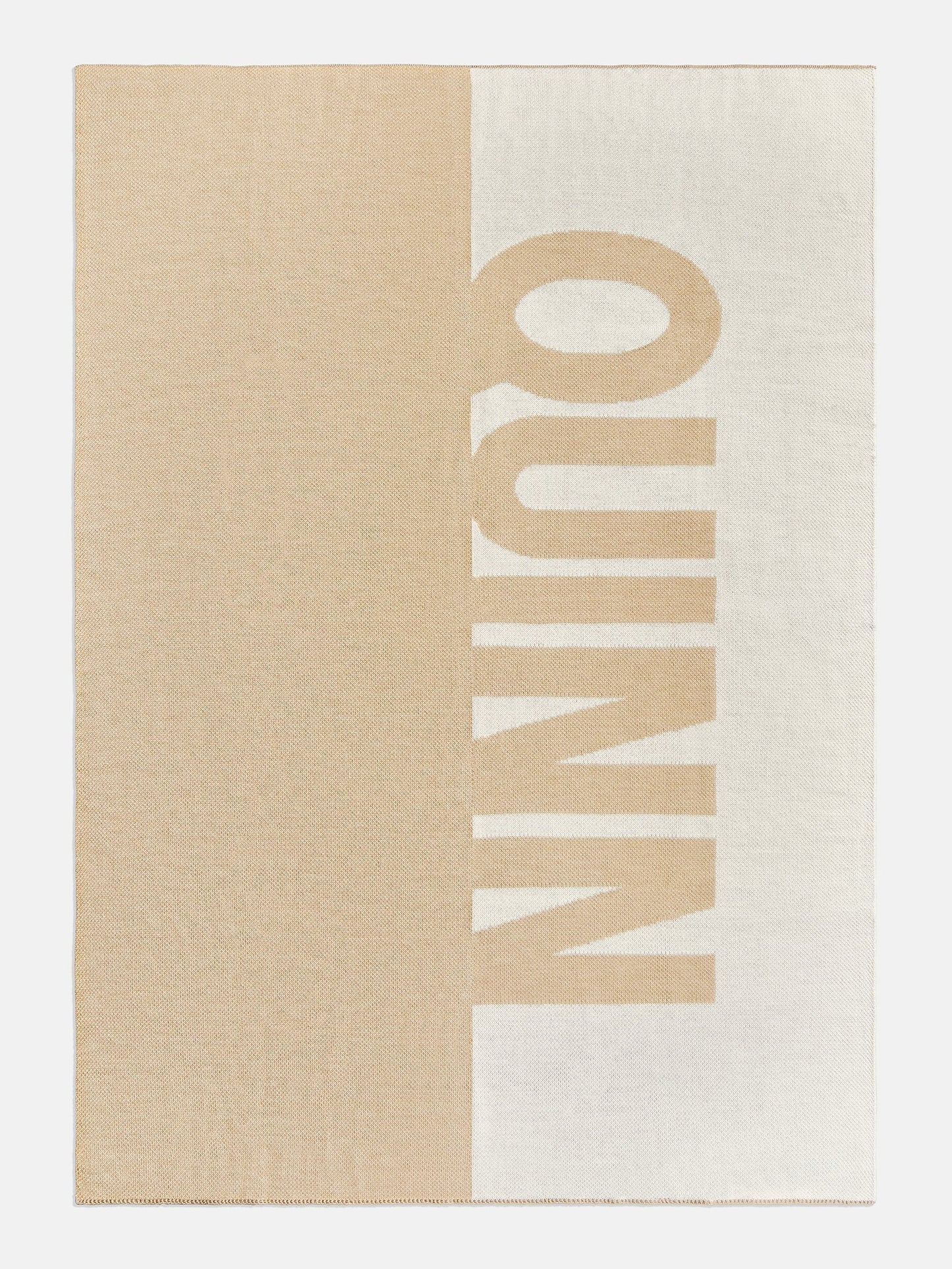 Down The Line Custom Blanket - Beige/White