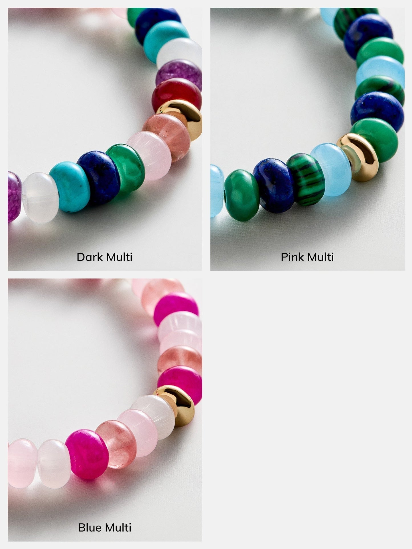 Marjorie Beaded Bracelet - Pink Multi