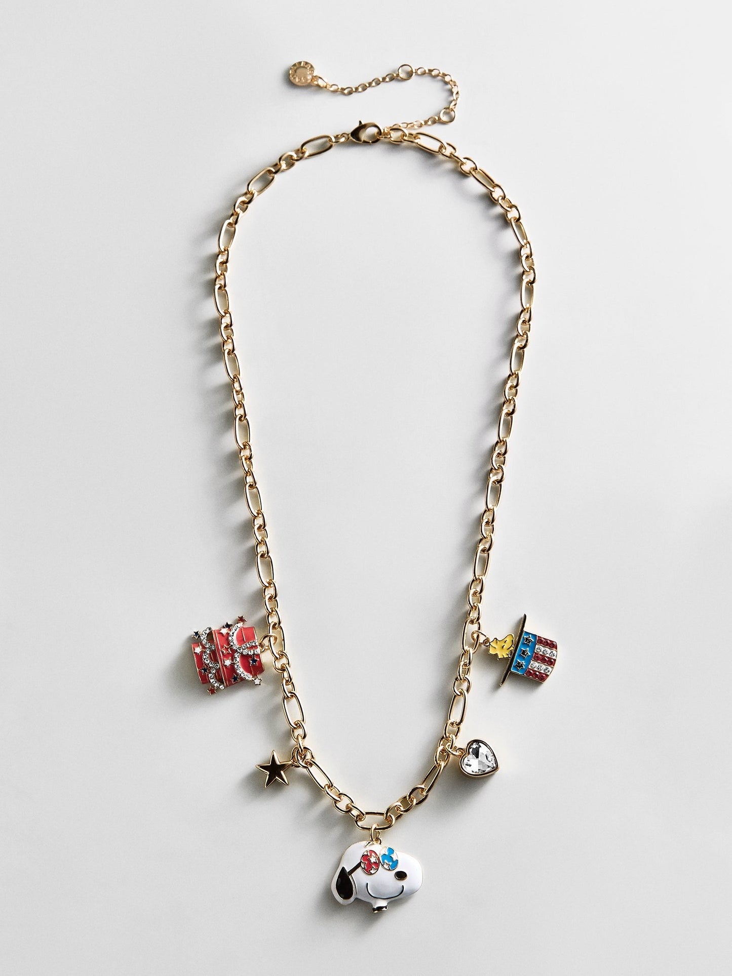 Peanuts Americana Charm Necklace - Red/White/Blue