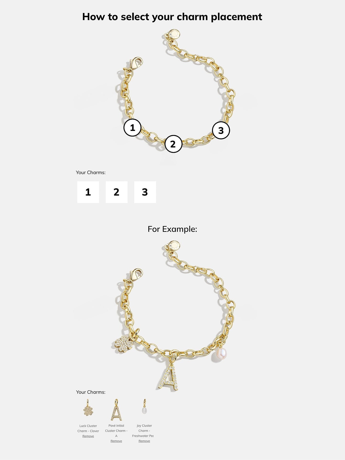 Spaced Custom Charm Bracelet - Spaced Charm Bracelet