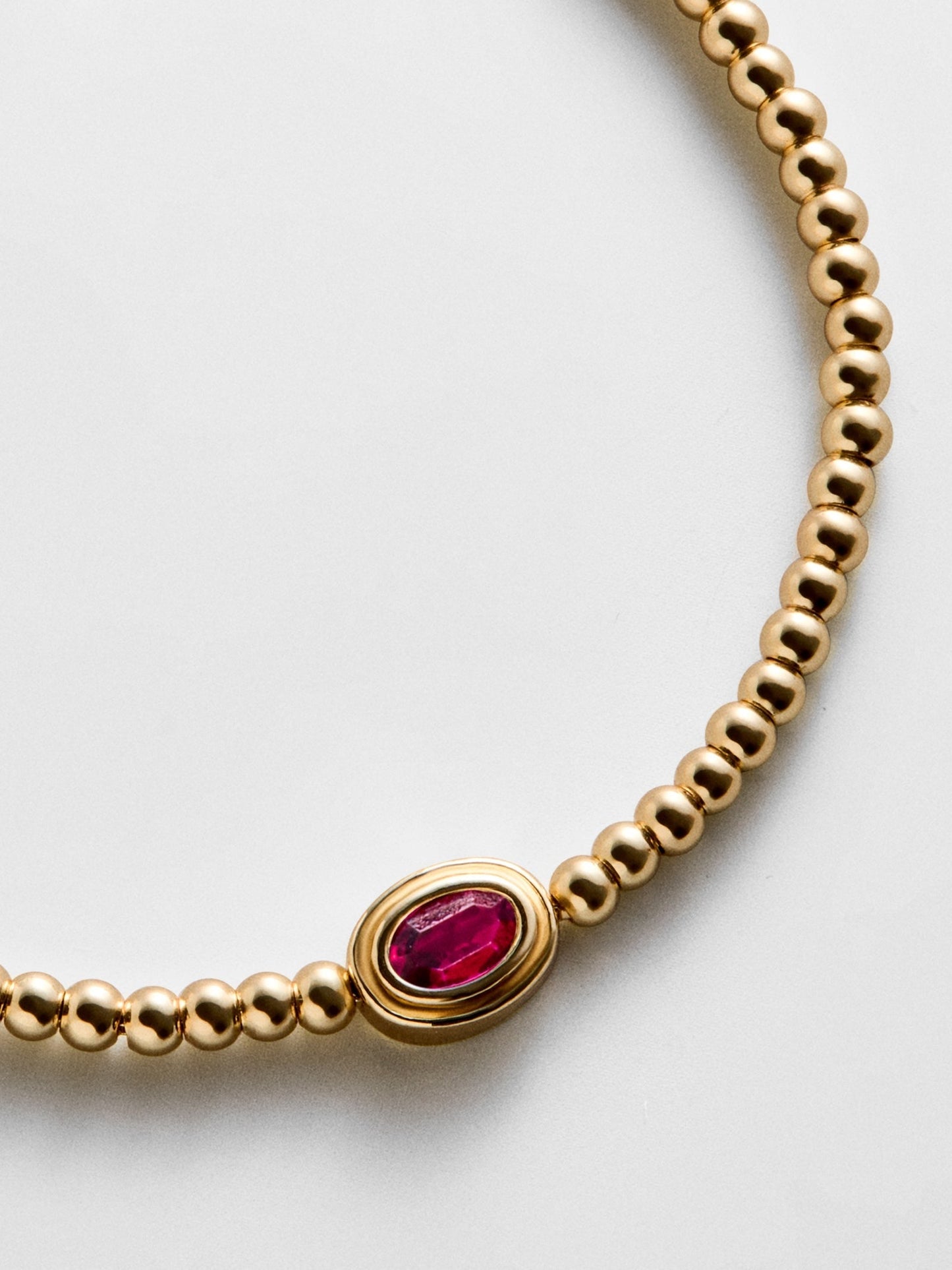 Valerie Bezel Pisa Bracelet - Ruby