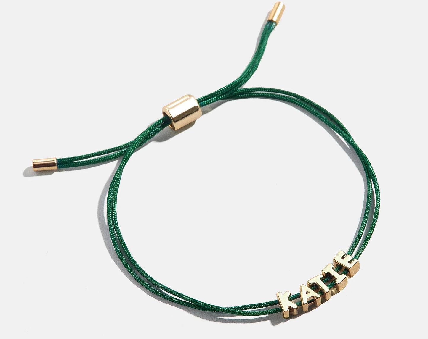 Custom Cord Bracelet - Dark Green