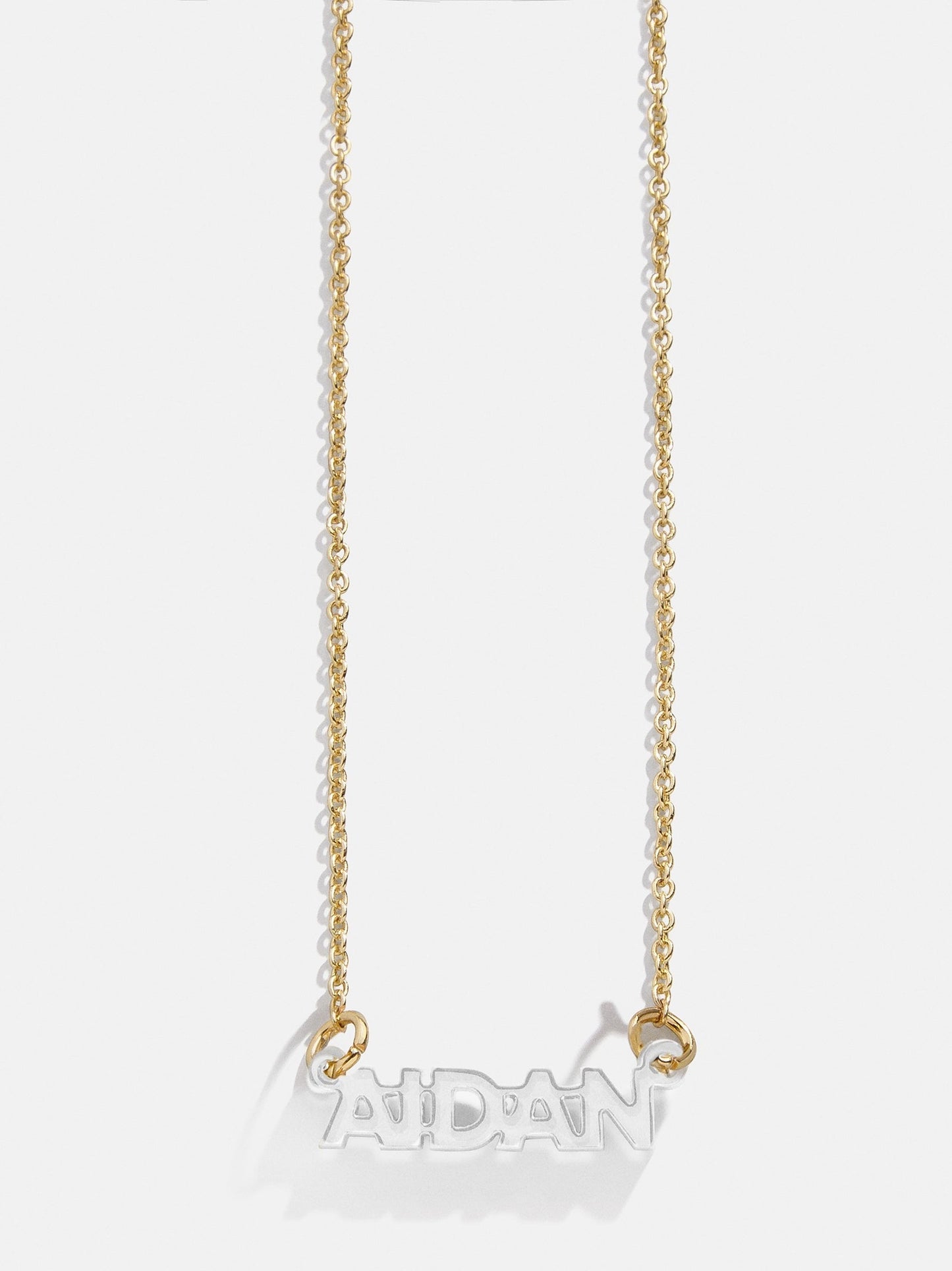 Kids' Custom Nameplate Necklace - Kids' Cable Chain