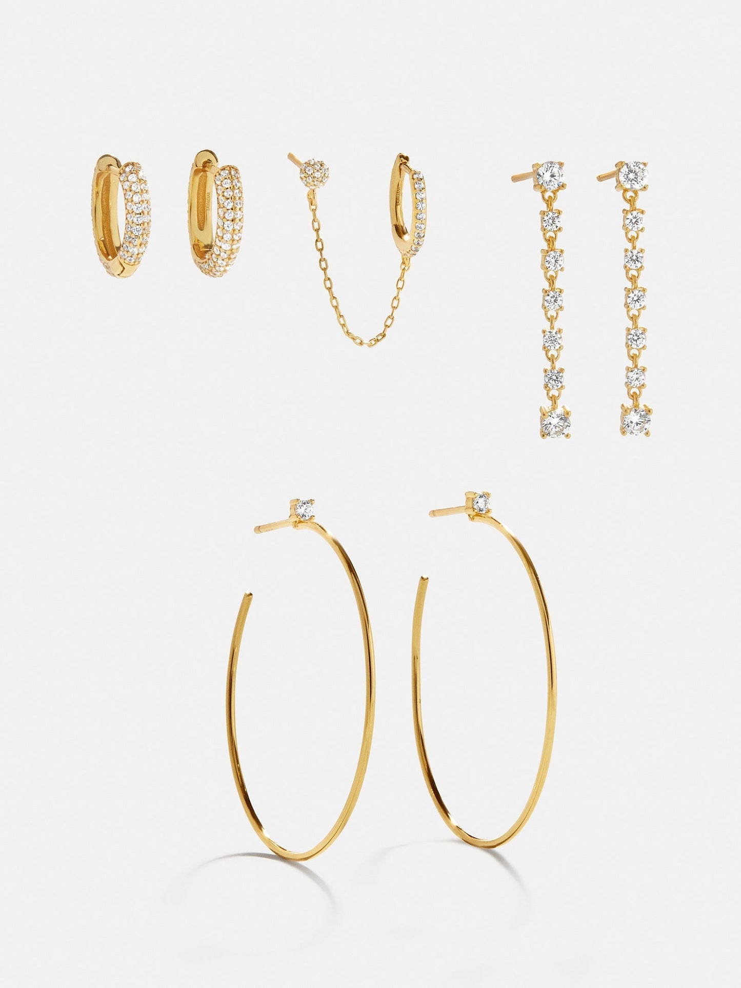 Leighton 18K Gold Earring Set - Leighton 18K Gold Earring Set