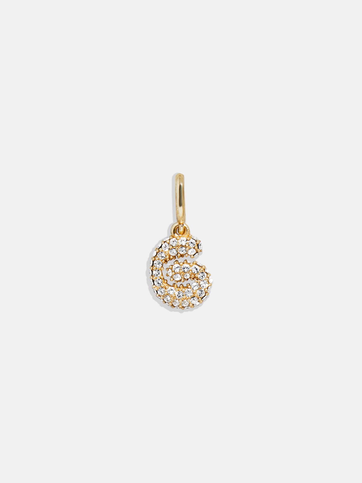 Pavé Bubble Initial Cluster Charm - G