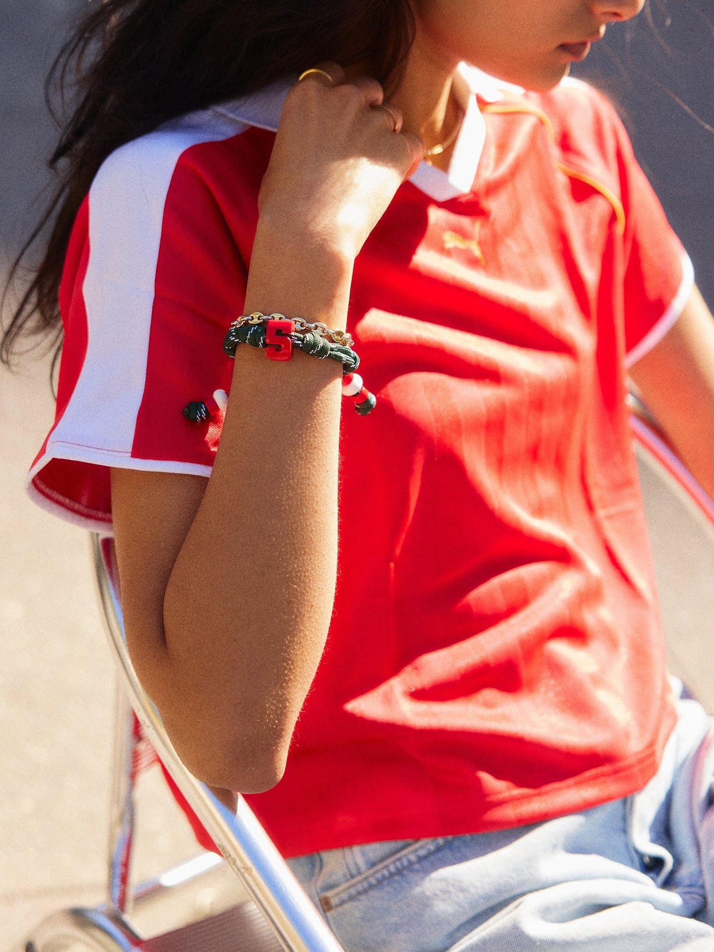 Team Knotty Varsity Custom Bracelet - Portugal Single Digit