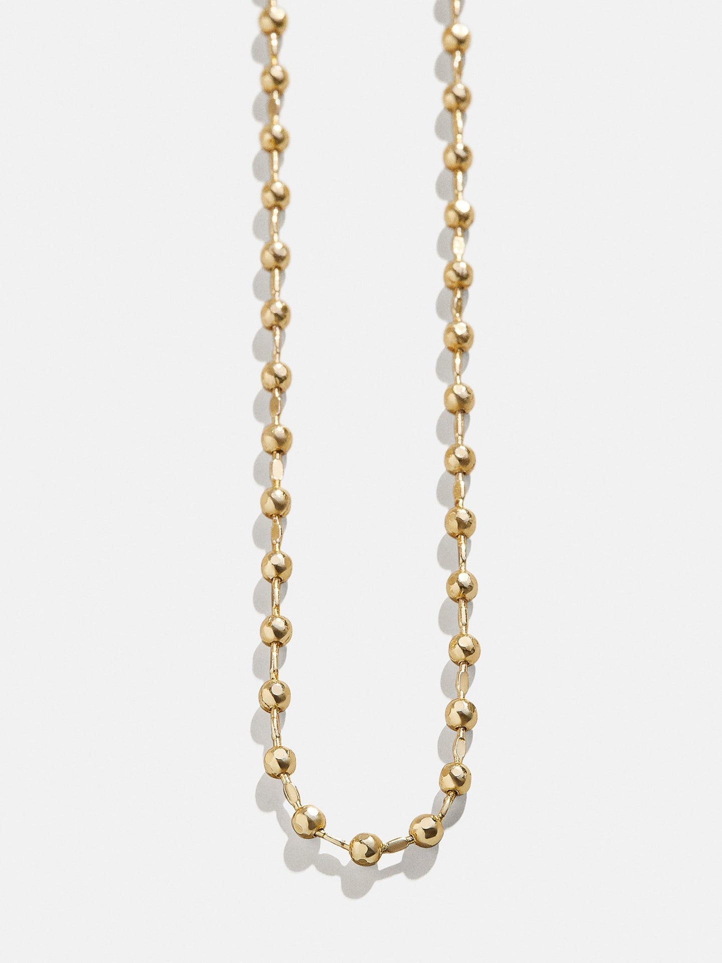 Cluster Charm Necklace Chain - Gold Ball Chain