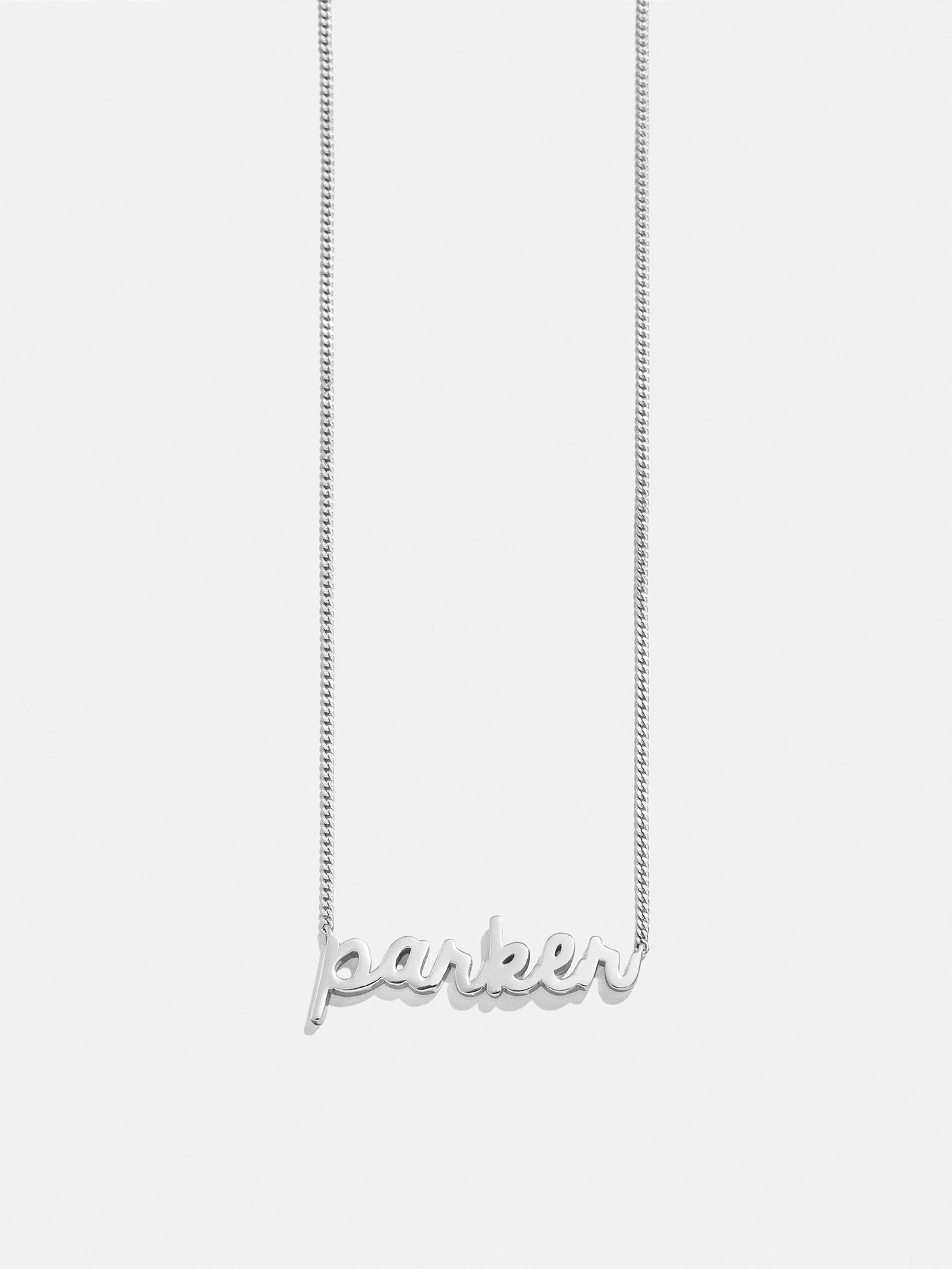 14K Gold Custom Nameplate Necklace - Script