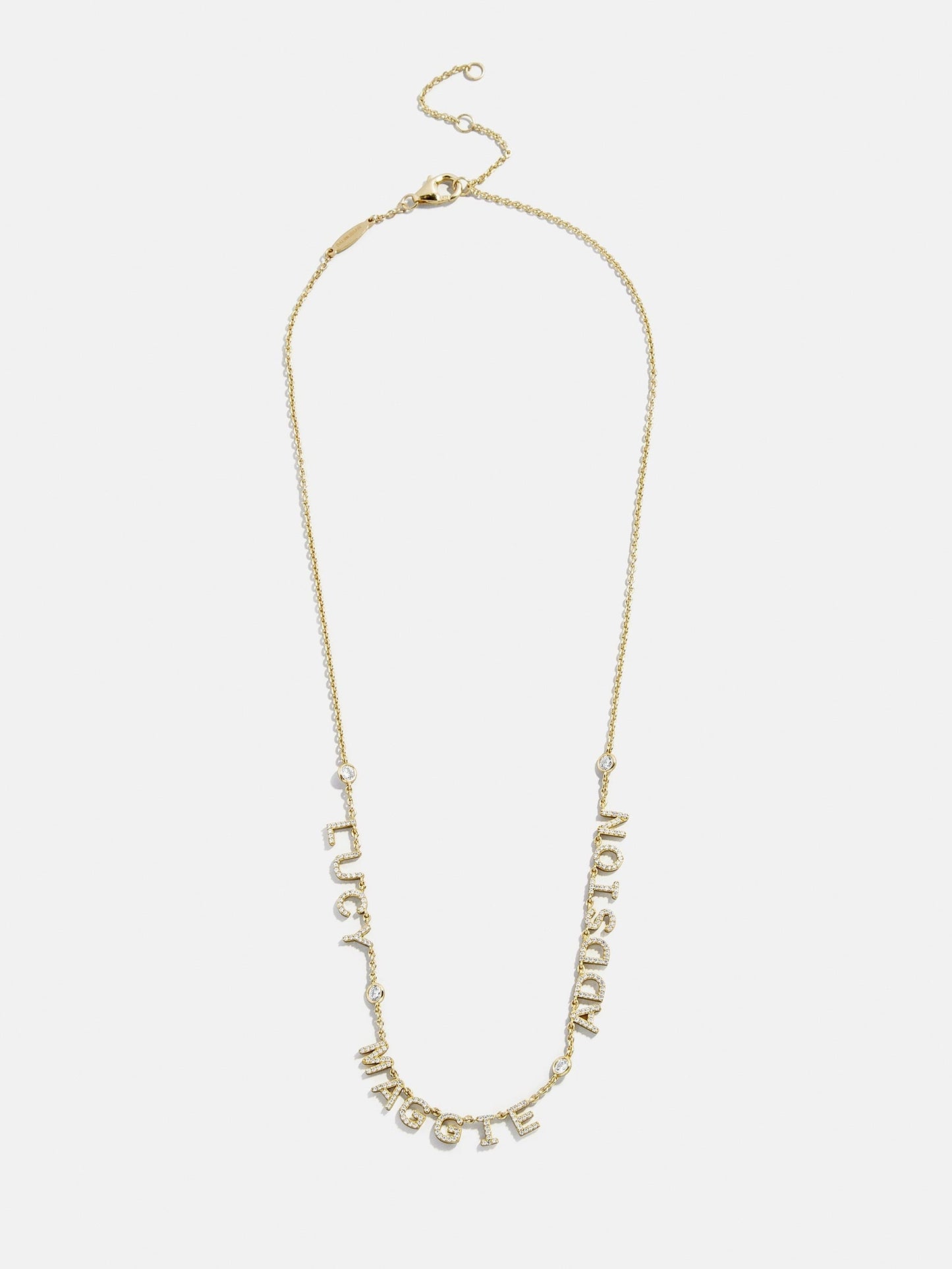 14K Gold Custom Multi Name Necklace - 4 Names