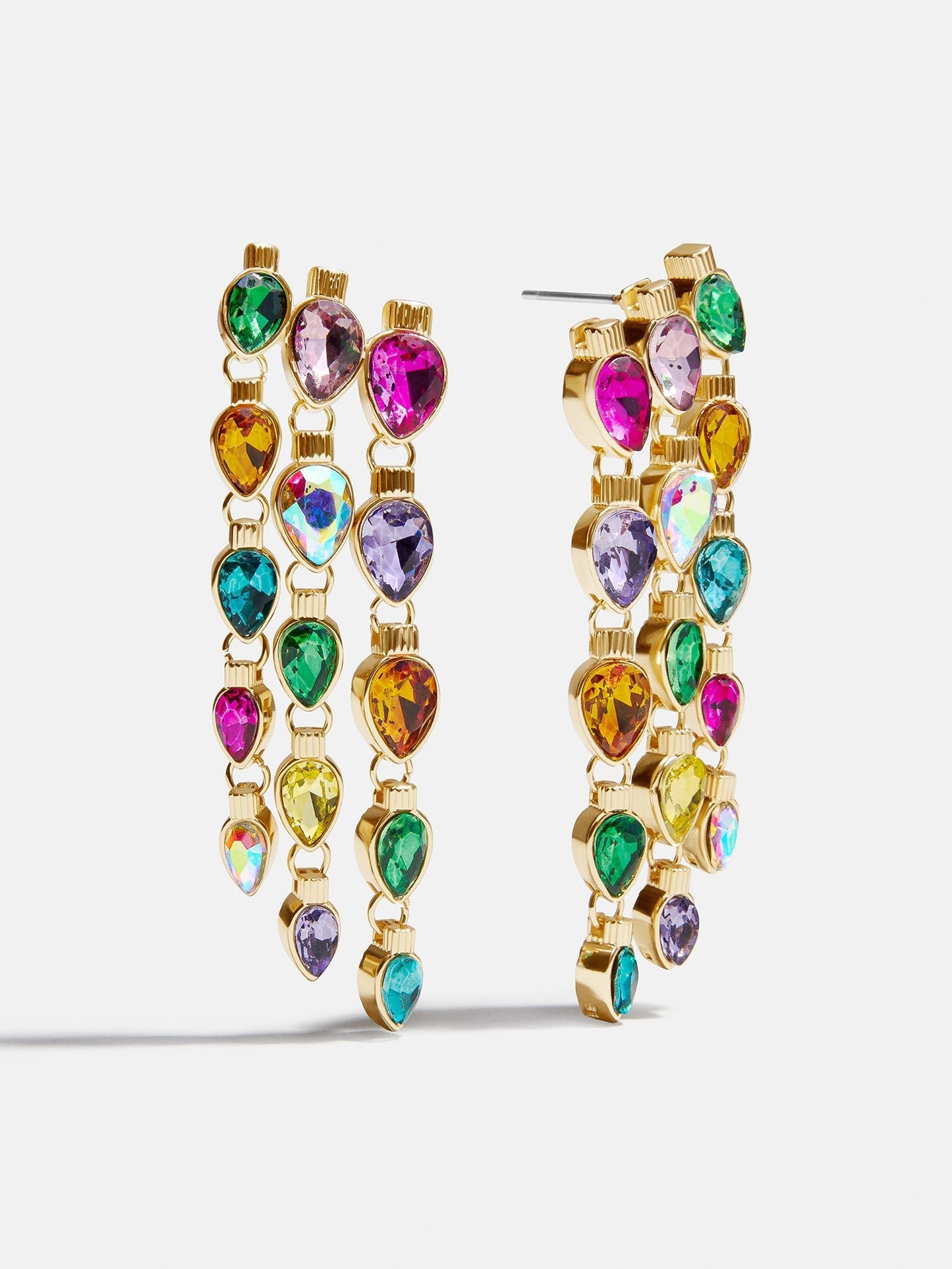 Jingle Lady Statement Earrings - Christmas Lights