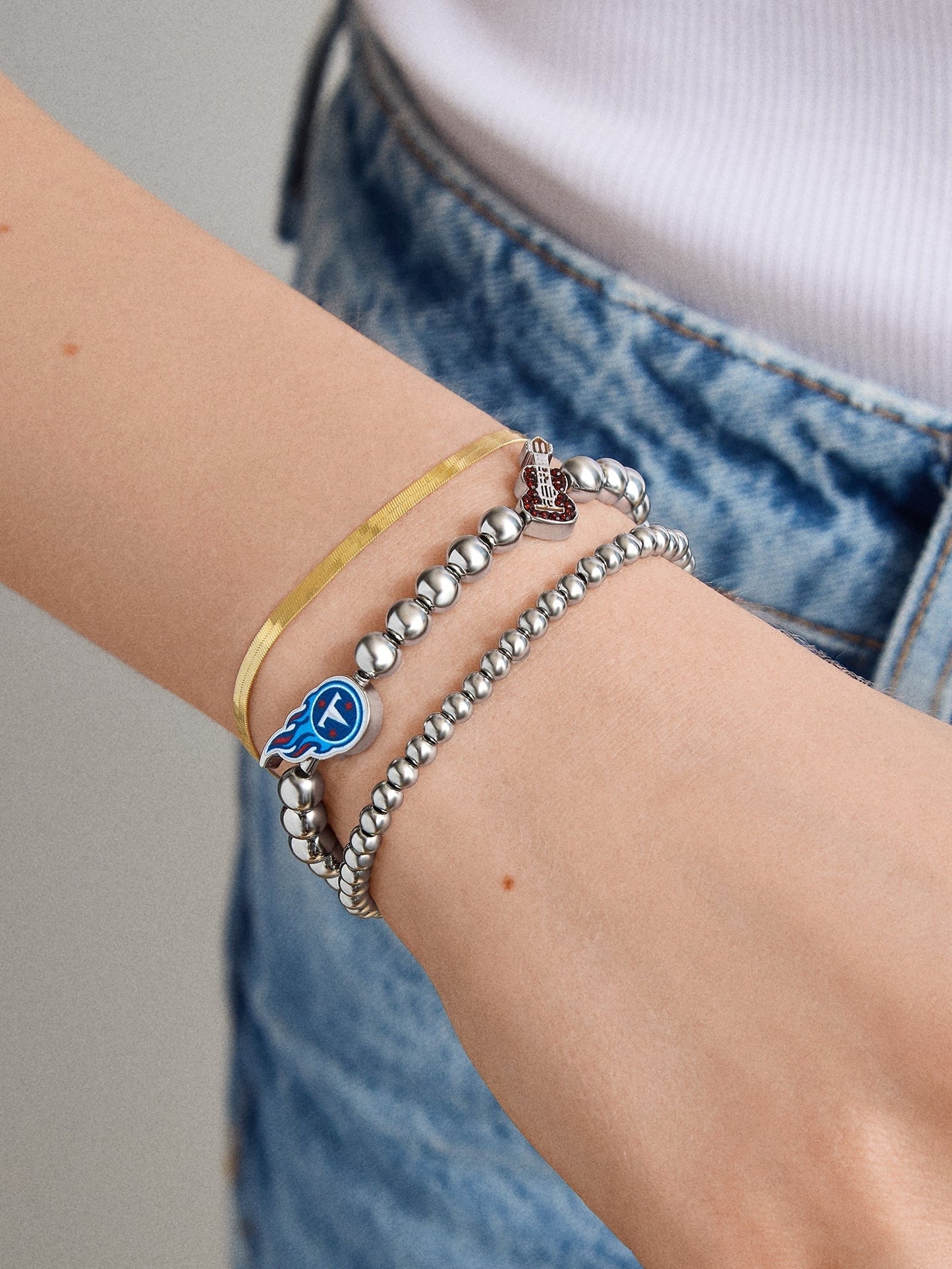 NFL Pisa Charm Bracelet - Tennessee Titans