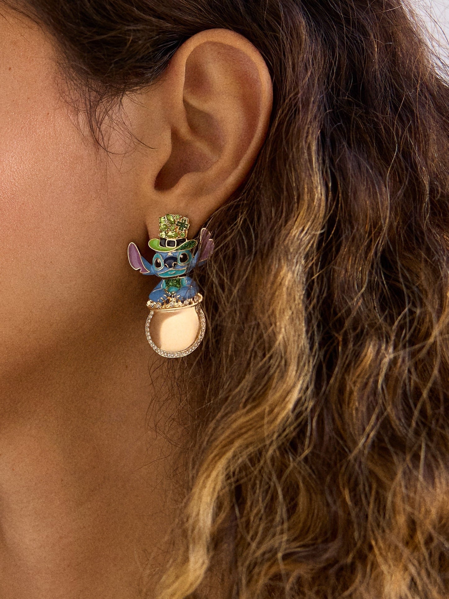 Disney Stitch St. Patrick’s Day Earrings - Stitch
