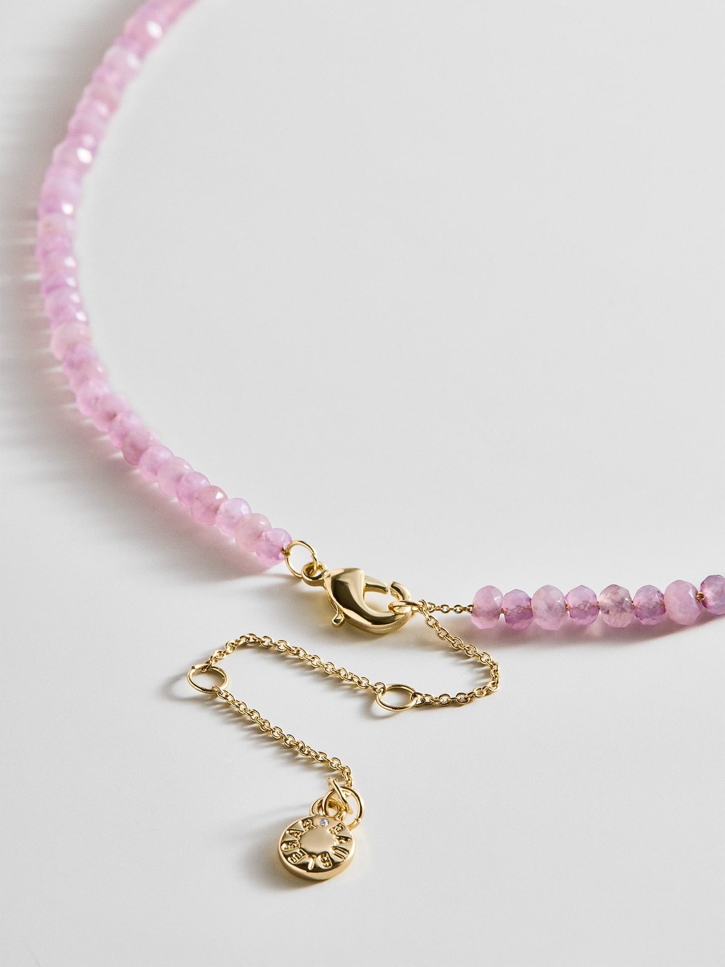 Mini Semi-Precious Custom Necklace - Light Amethyst