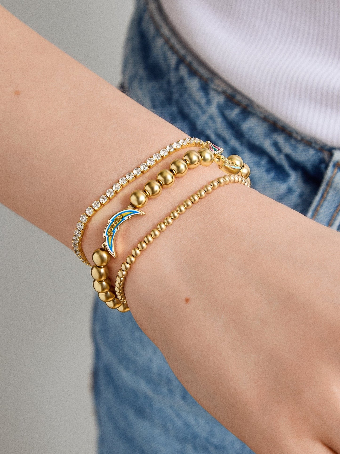 NFL Pisa Charm Bracelet - Los Angeles Chargers